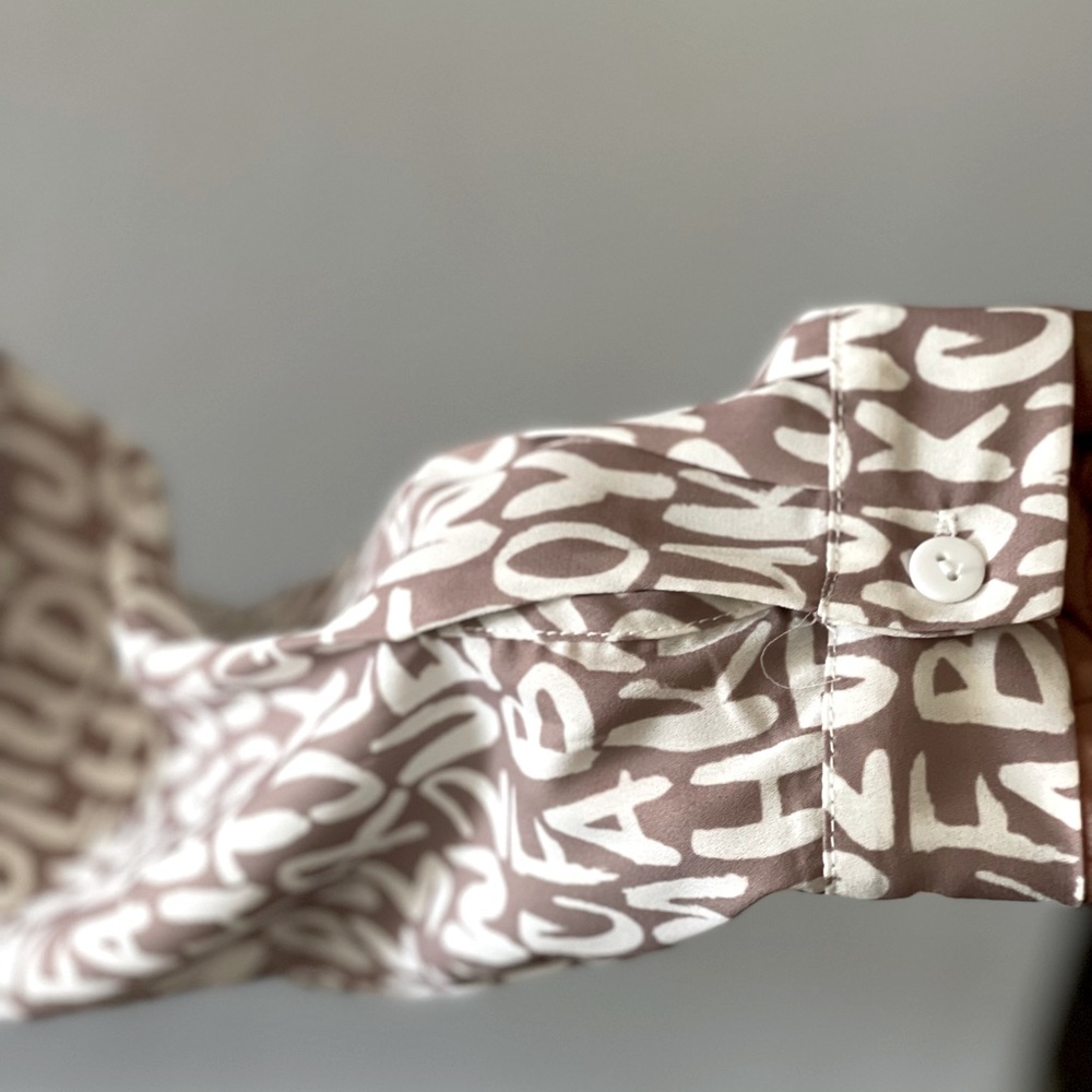 Letter Print Blouse